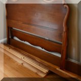 F54. Full antique bed. Headboard: 44”h x 57”w 
